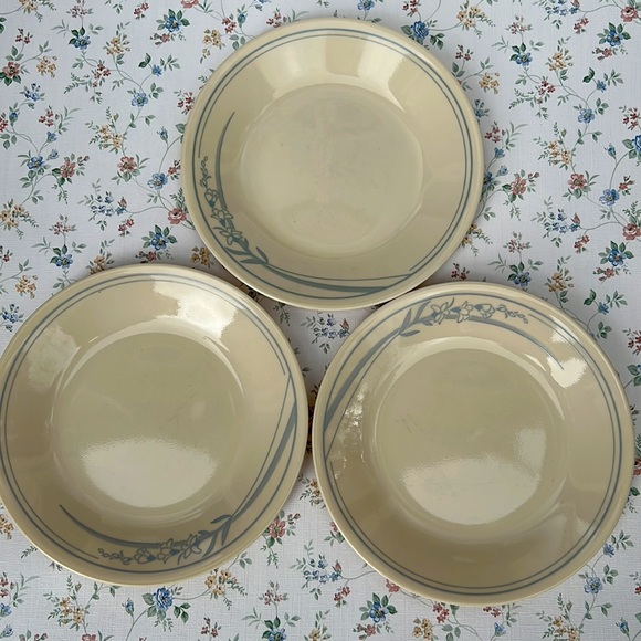 Lot of 3 Vintage Corelle Blue Lily Bread & Butter Plate - Picture 5 of 6